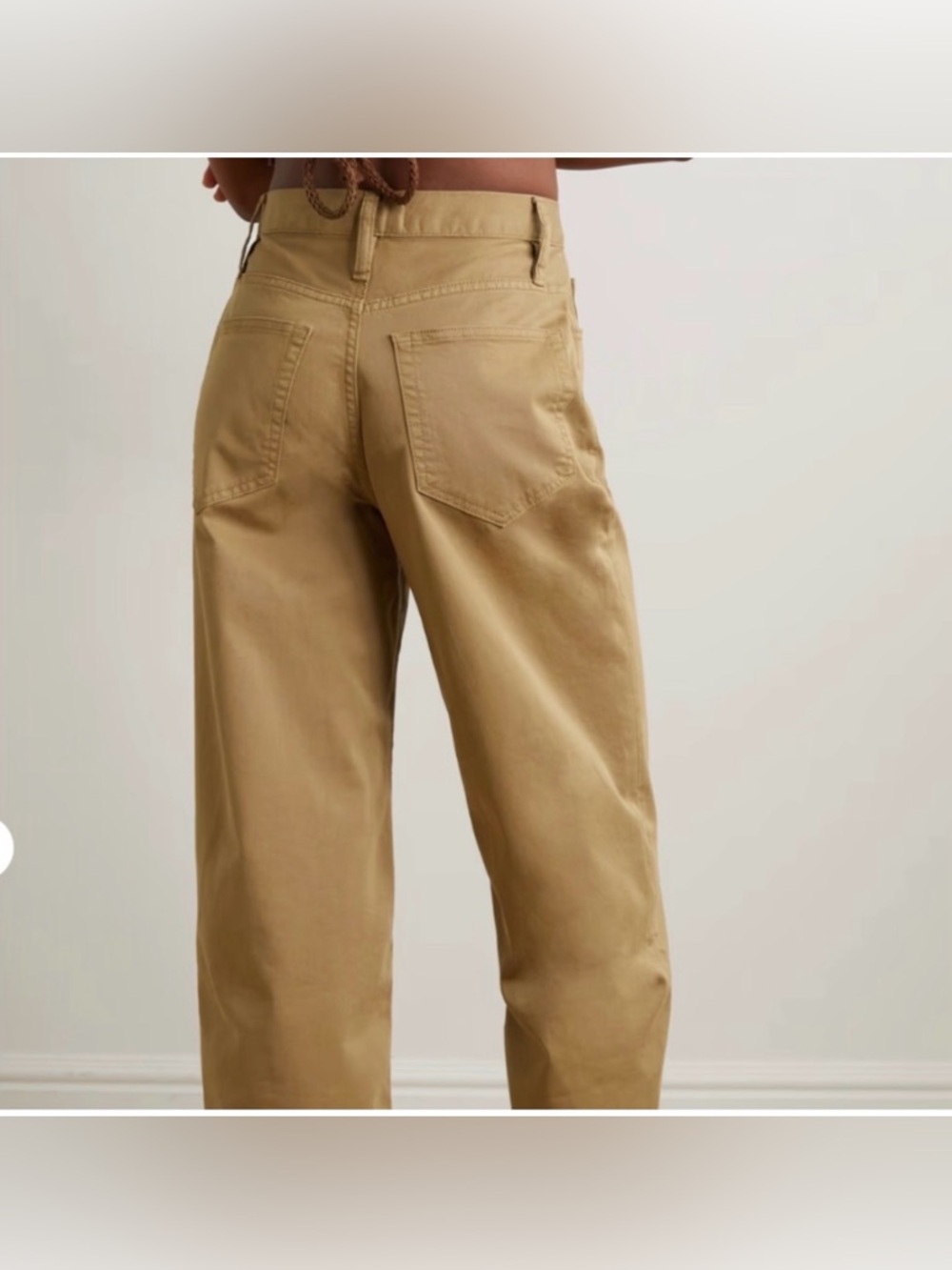 Frame Denim Women’s Ultra High Rise Tan wash ankle Barrel Jeans size 30 like new - Picture 2 of 8